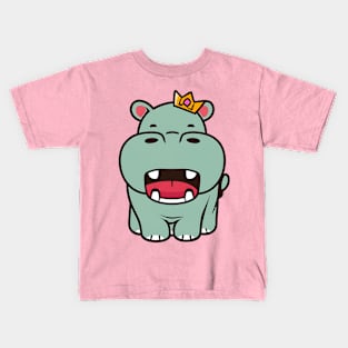 Cute Kawaii Hippo Kids T-Shirt